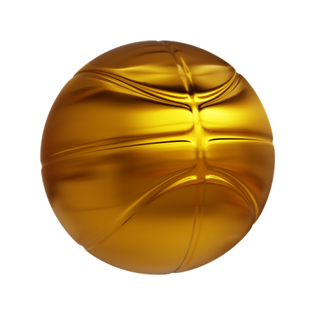 Gold Basketball  3D Icon