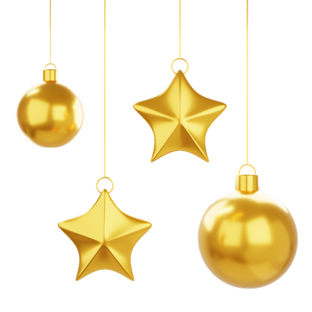 Gold Bauble  3D Icon