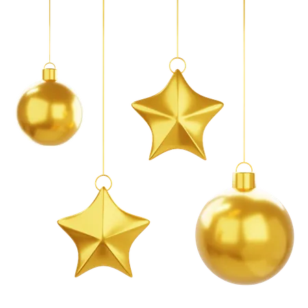 Gold Bauble  3D Icon