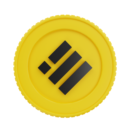 Gold-Binance-USD-Münze  3D Icon