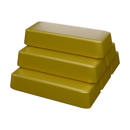 Gold Biscuits  3D Icon