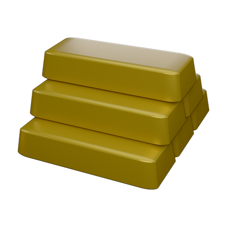 Gold Biscuits  3D Icon