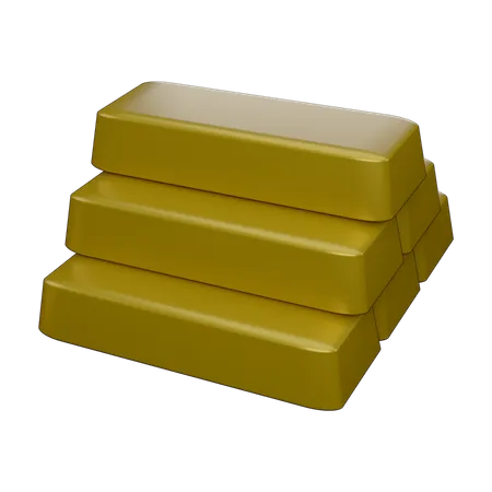 Gold Biscuits  3D Icon