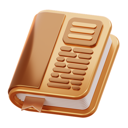 Gold Book  3D Icon