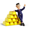 gold boy design assets