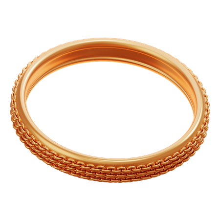 Gold Bracelet  3D Icon