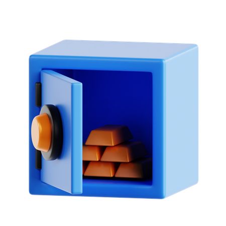 Gold Bricks Locker  3D Icon