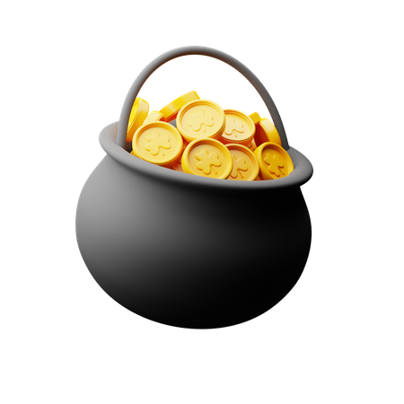 Gold Cauldron  3D Icon