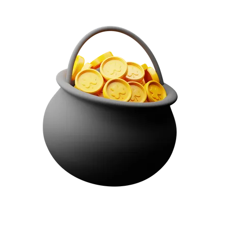 Gold Cauldron  3D Icon