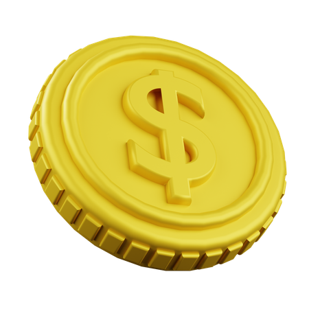 Gold Coin  3D Icon