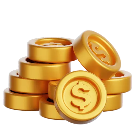 Gold Coin  3D Icon