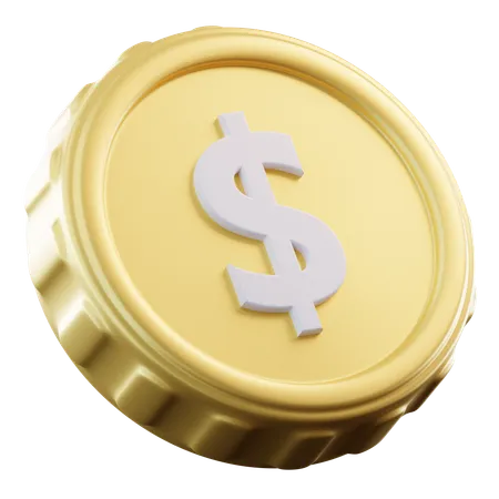 3 D Illustration Gold Coin 3D Icon