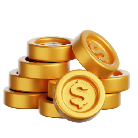 Gold Coin  3D Icon