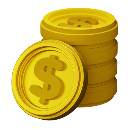 Gold Coin  3D Icon