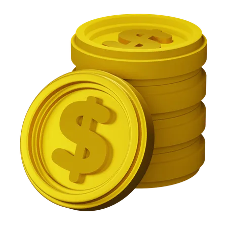 Gold Coin  3D Icon