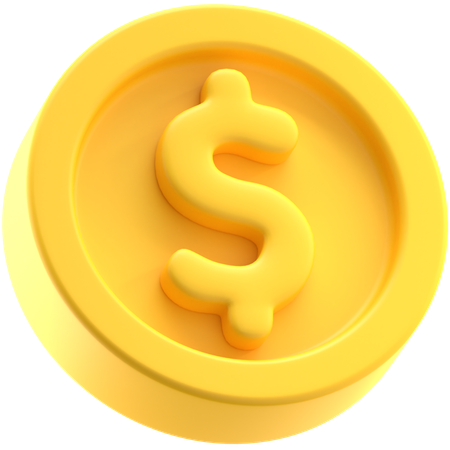 Gold Coin  3D Icon