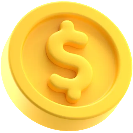 Gold Coin  3D Icon
