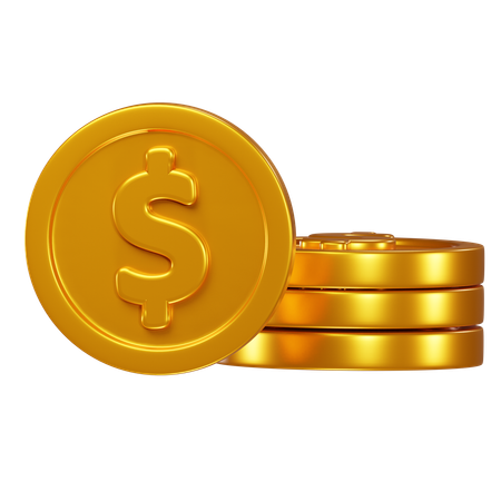 Gold Coin  3D Icon