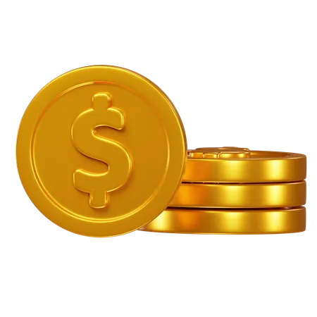 Gold Coin  3D Icon