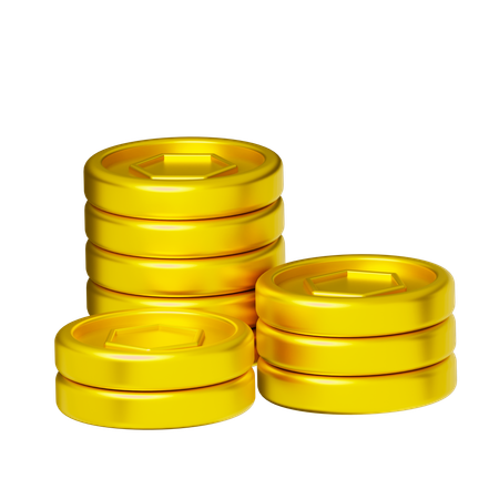 Gold Coin  3D Icon