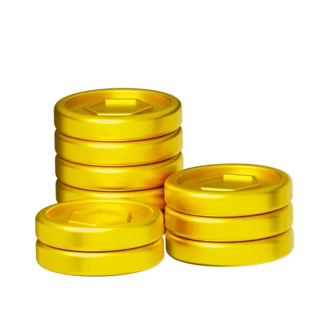 Gold Coin  3D Icon