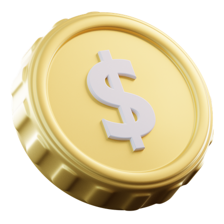 Gold Coin  3D Icon