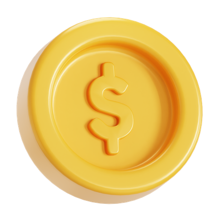 Gold Coin  3D Icon