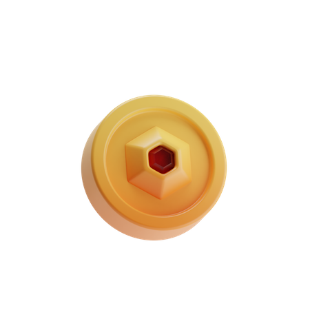 Gold Coin  3D Icon