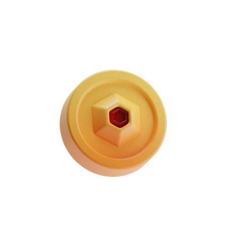 Gold Coin  3D Illustration