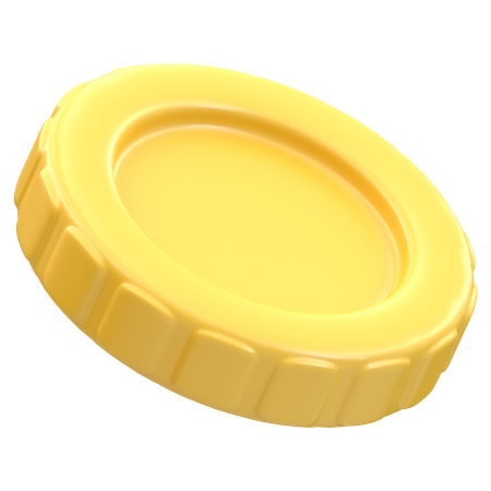 Gold Coin 3D Illustration
