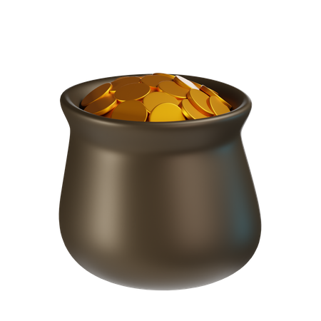 Gold Coin Sack  3D Icon