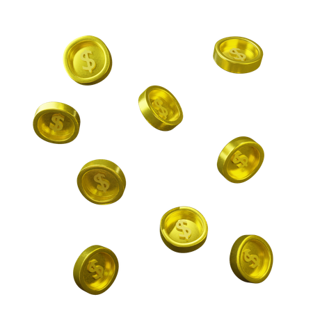 Gold coins  3D Icon