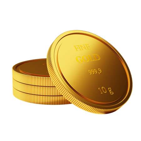 金貨  3D Icon