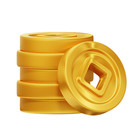 金貨  3D Icon