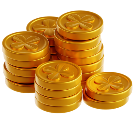 금화  3D Icon