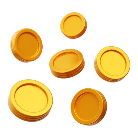 Gold coins  3D Icon