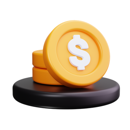 Gold Coins  3D Icon