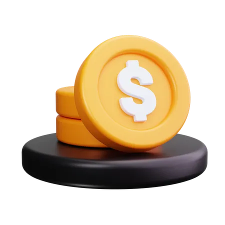 Gold Coins  3D Icon