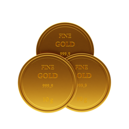 Gold Coins  3D Icon