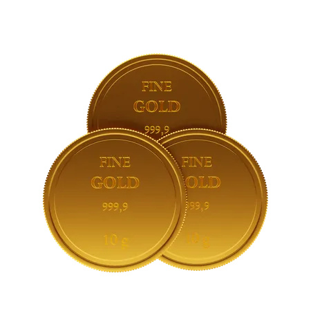 Gold Coins  3D Icon