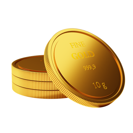 Gold Coins  3D Icon