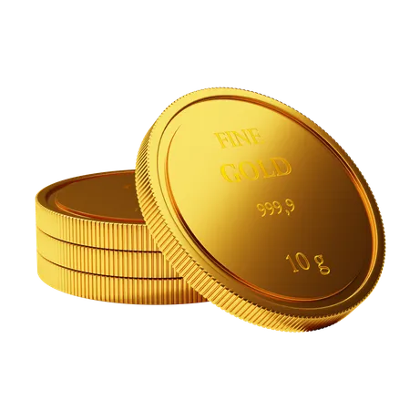 Gold Coins  3D Icon