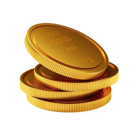 Gold Coins  3D Icon