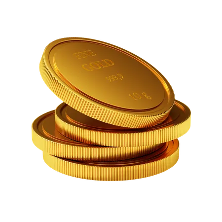 Gold Coins  3D Icon