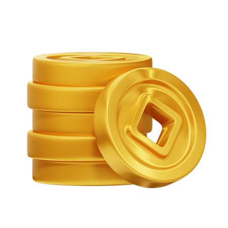 Gold Coins  3D Icon