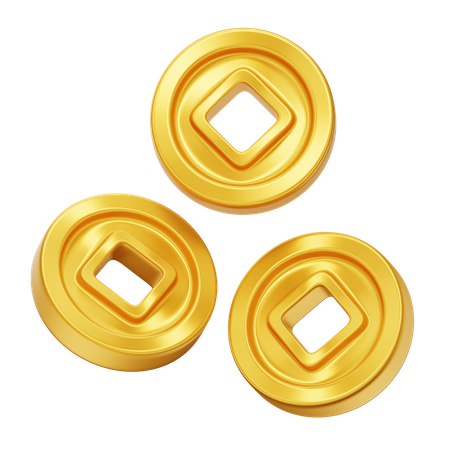 Gold Coins  3D Icon