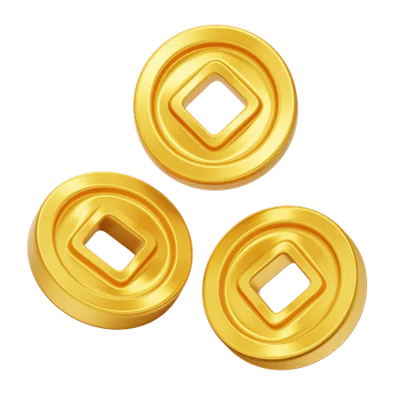 Gold Coins  3D Icon