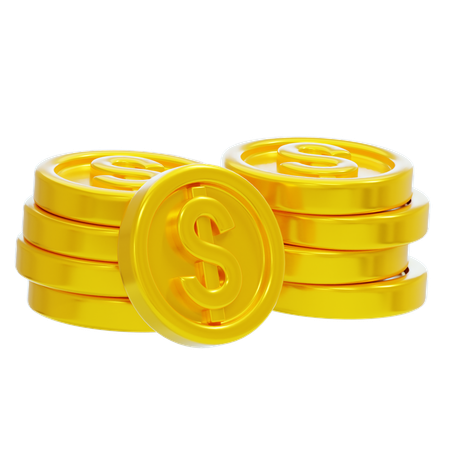 GOLD COINS  3D Icon