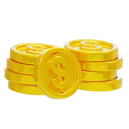 GOLD COINS  3D Icon