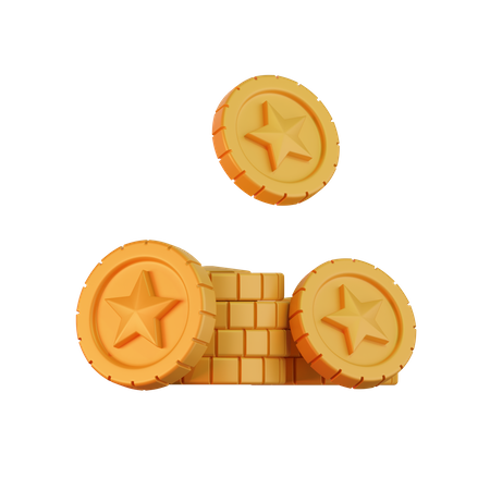 Gold Coins  3D Icon